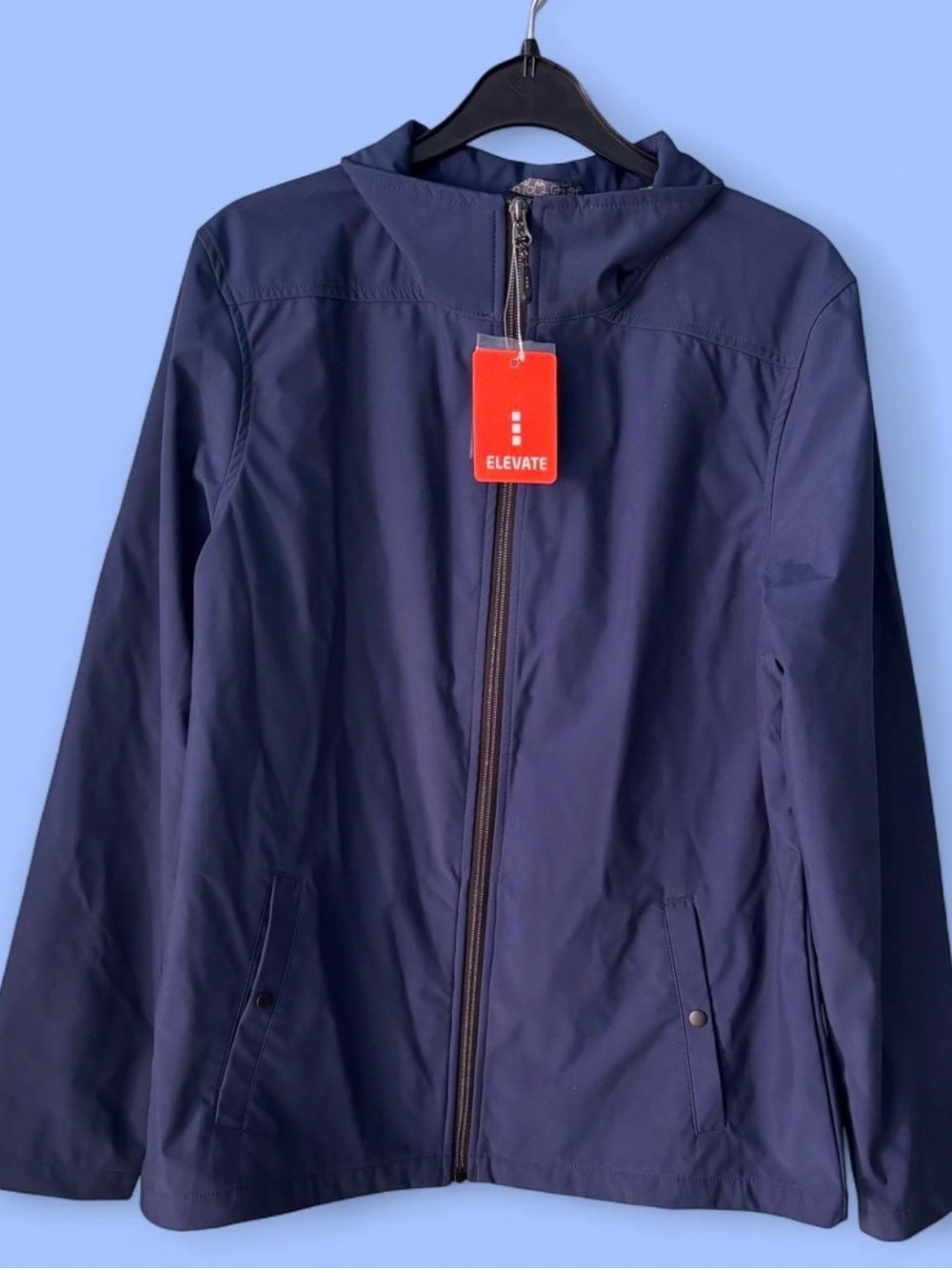 Elevate Karmine Softshell Jacket Women’s L/G Vintage Navy Waterproof Wind-Resist